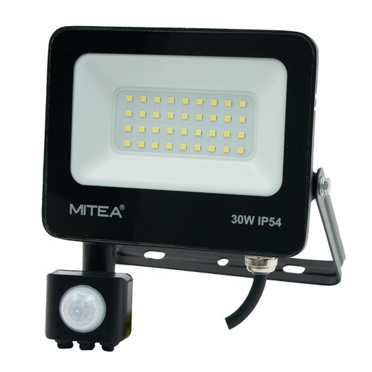 Reflektor LED crni SMD 30W sa senzorom  M490030- RLS-C6 IP54 6500K 2400 (lm) Mitea — slika 1
