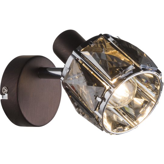 Lampa spot -A M160710-B 1xE14 40W braon -staklo — slika 1