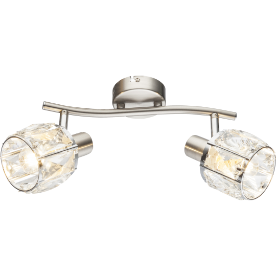 Lampa spot -S M160720  2xE14 40W Hrom-staklo — slika 1