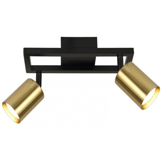 Lampa spot zlatno-crna 2XGU10 max.35W M190420 — slika 1