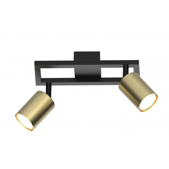 Lampa spot zlatno-crna 2XGU10 max.35W M190420 — slika 2
