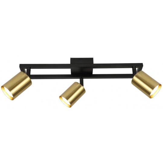 Lampa spot zlatno-crna 3XGU10 max.35W M190430 — slika 1