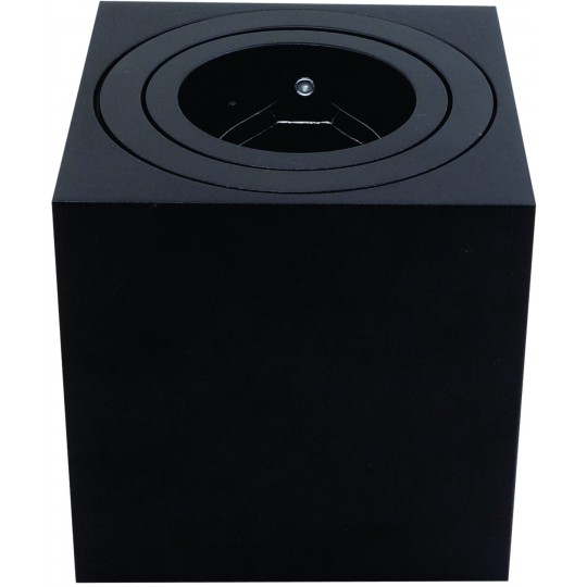 Svjetiljka plafonska nadgradna crna GU10 80x80x85mm — slika 1