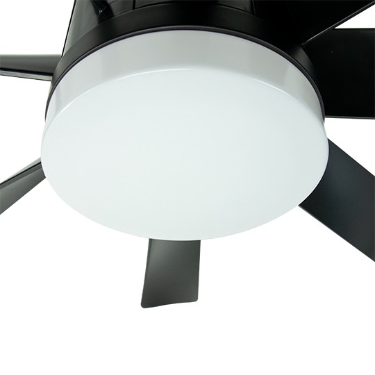 Ventilator plafonski MV5015-C crni 8 krakova 50W sa svjetlom CCT LED 20W sa daljinskim upravljačem — slika 3