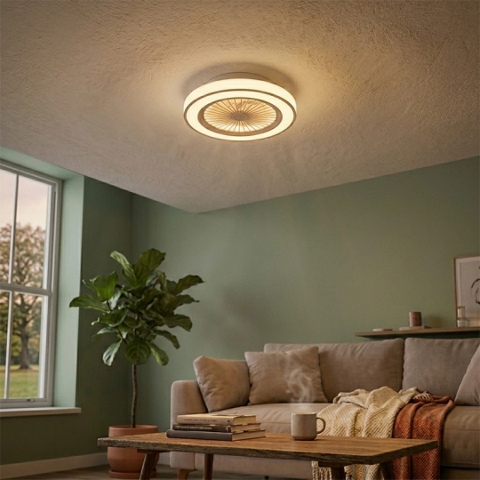 Ventilator plafonski MV5020-W-2 bijeli 20W sa svjetlom CCT LED 25W fi508mm sa daljinskim upravljačem Mitea Lighting — slika 3