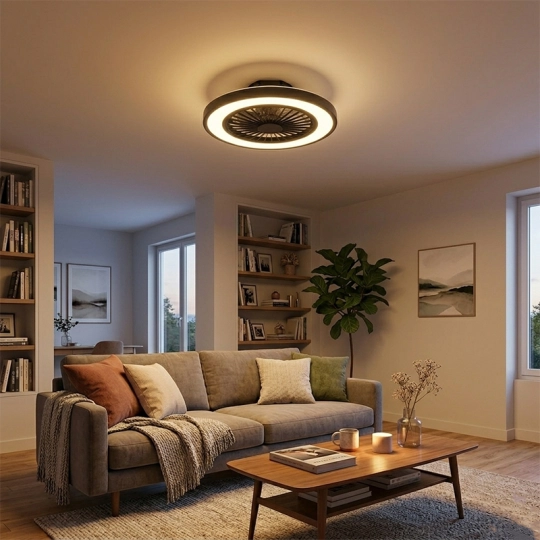 Ventilator plafonski MV5020-B crni 20W sa svjetlom CCT LED 25W fi508mm sa daljinskim upravljačem Mitea Lighting — slika 3