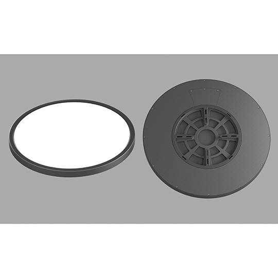 Plafonjera LED slim M205765 32W 3CCT DIP switch 2800/4000/6000K crna IP40 3Y — slika 3
