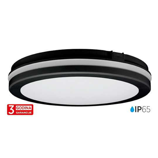 Plafonjera LED vanjska  M205701-C  crna   20W IP65  CCT 3000~6500K 200x55mm 3Y Mitea Lighting — slika 2