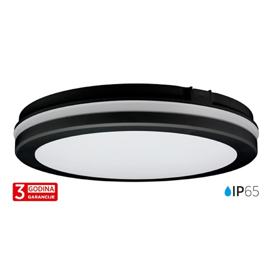 Plafonjera LED vanjska M205703-C crna  30W IP65 CCT 3000~6500K 300x55mm 3Y Mitea rasvjeta — slika 2