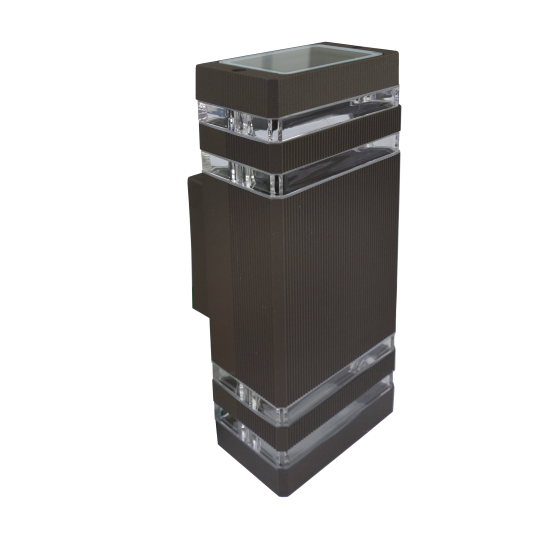 Lampa zidna M035 B BRAON dva reda 2xGU10 max.35W zidna lampa IP44 Mitea Lighting — slika 2