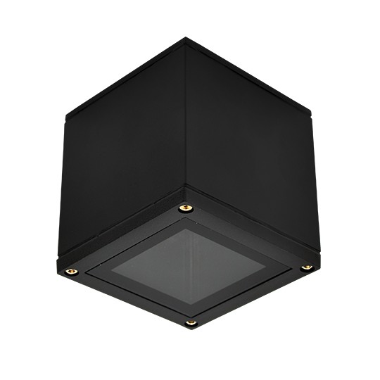 Lampa plafonska spoljna M034-KC CRNA 1xGu10 IP65   kocka — slika 1