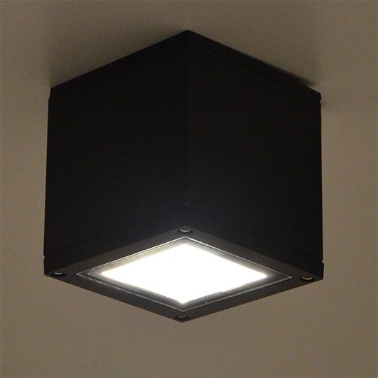 Lampa plafonska spoljna M034-KC CRNA 1xGu10 IP65   kocka — slika 2