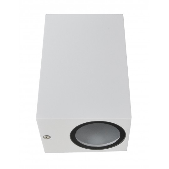 Lampa zidna baštenska bijela M952020 2xGU10 kocka IP44 150x90x65 mm  Mitea — slika 2