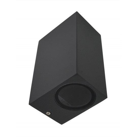 Lampa Zidna bastenska CRNA  M952020 2XGU10 kocka  IP44  DIM:150mmx90mmx65mm   Mitea — slika 2