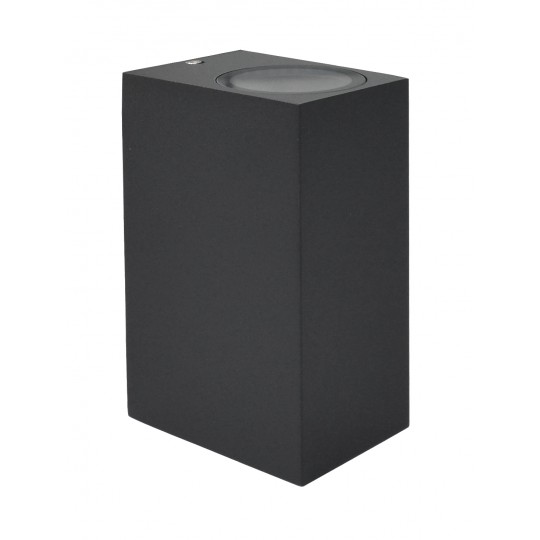 Lampa Zidna bastenska CRNA  M952020 2XGU10 kocka  IP44  DIM:150mmx90mmx65mm   Mitea — slika 3
