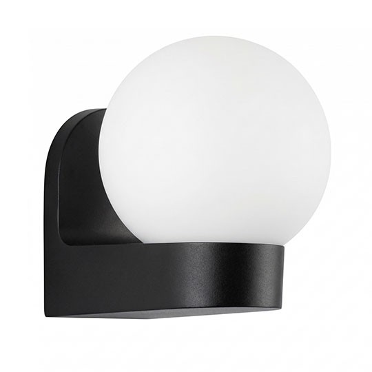 LAMPA ZIDNA bijela opal  M999040 IP44 max.1x60W E27  PMMA Mitea — slika 1