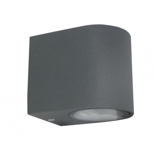 Lampa Zidna bastenska M952011 1xGU10  Boja: Tamno siva  IP44  Dim: 80x91x68mm Mitea — slika 1