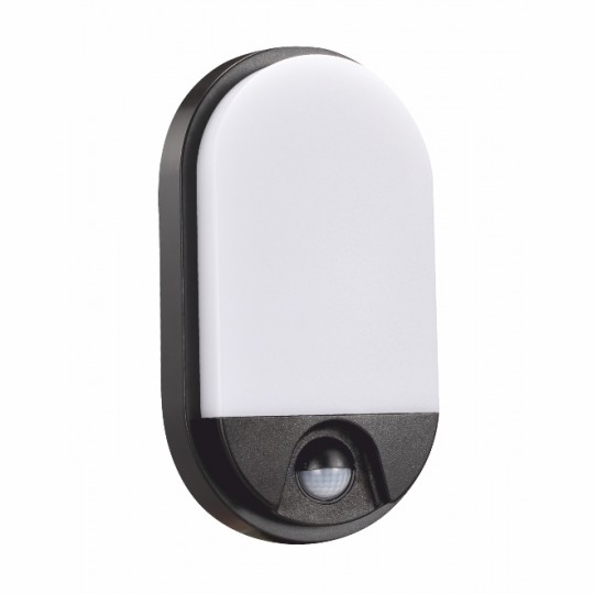 Lampa LED zidna M272-72B-S crna 15W IP54 sa IR senzorom pokreta 3Y Mitea — slika 1