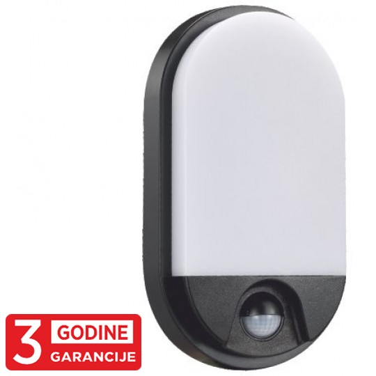 Lampa LED zidna M272-72B-S crna 15W IP54 sa IR senzorom pokreta 3Y Mitea — slika 2