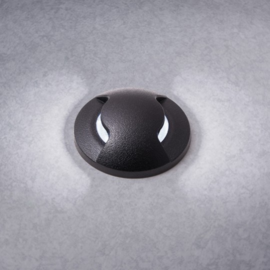 Lampa  crna spoljna ugradna okrugla  IP67 1xG9 LED S ALDO 2L CCT 1,7W 4000K Fumagalli — slika 1