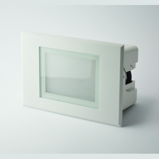 Lampa spoljna ugradna  kvadrat M953011 bijela 3W 4000K LED Mitea Lighting — slika 2