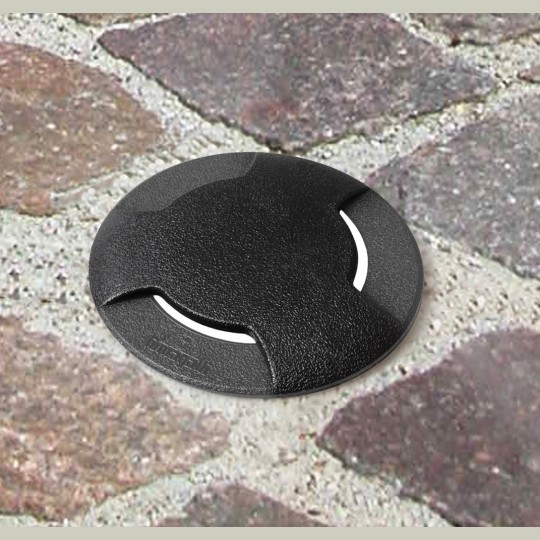 Lampa  crna spoljna ugradna okrugla  IP67 1xG9 LED S CECI 90 3L  3,5W 4000K Fumagalli — slika 1