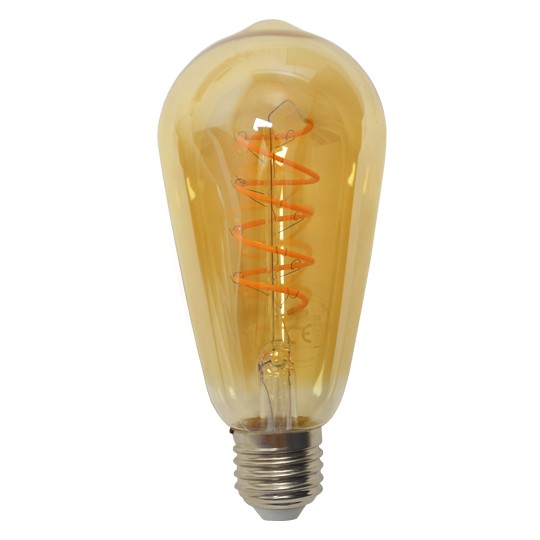 Sijalica LED Filament AMBER ST64 4W 2200K E27 230v 230lm Mitea — slika 1