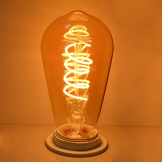 Sijalica LED Filament AMBER ST64 4W 2200K E27 230v 230lm Mitea — slika 2