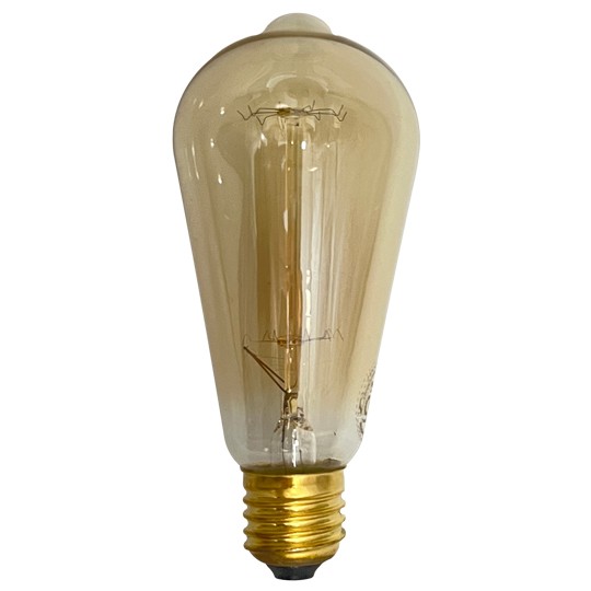 Sijalica  E27 60W ST64  2200K dekorativna RETRO AMBER  Mitea Lighting — slika 2
