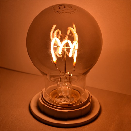 Sijalica LED filament E27 4W A60 2200K FLEX SMOKY dimabilna  230V 140lm — slika 1