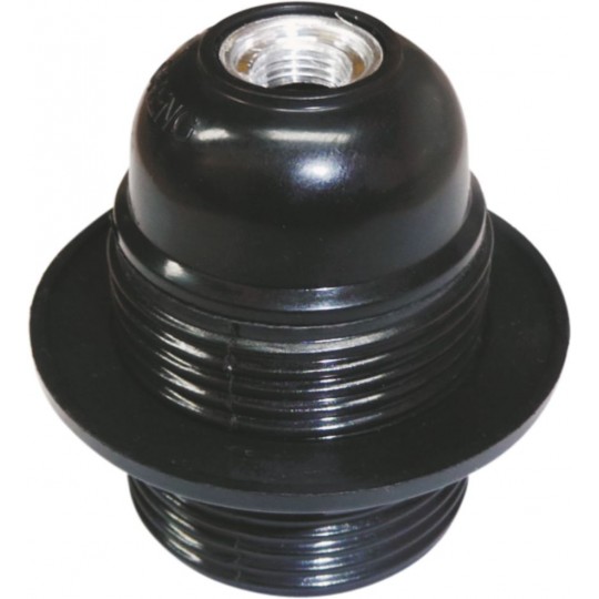 Grlo E27 bakelit luster crno (269)M* — slika 3