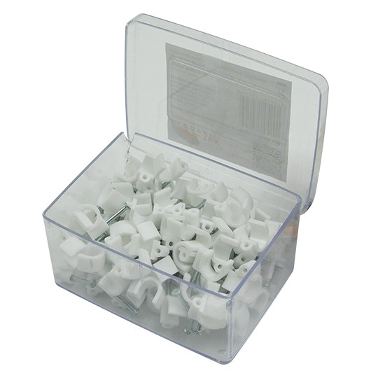 Obujmica sa ekserom PM-62  8mm za okrugle kablove Mitea  (u PVC kutiji) — slika 2