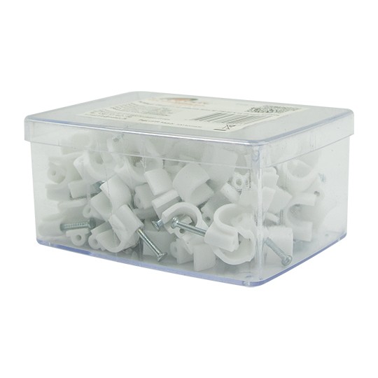 Obujmica sa ekserom PM-62  8mm za okrugle kablove Mitea  (u PVC kutiji) — slika 3