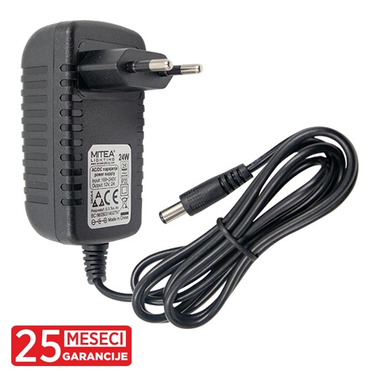 Napajanje za LED trake IP20 12V/24W  2A 1,2 m kabl — slika 3