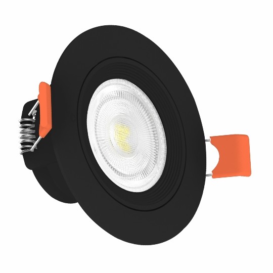 Lampa ugradna spot LED M206177 Crna 6W 4000K DL3-6W — slika 1