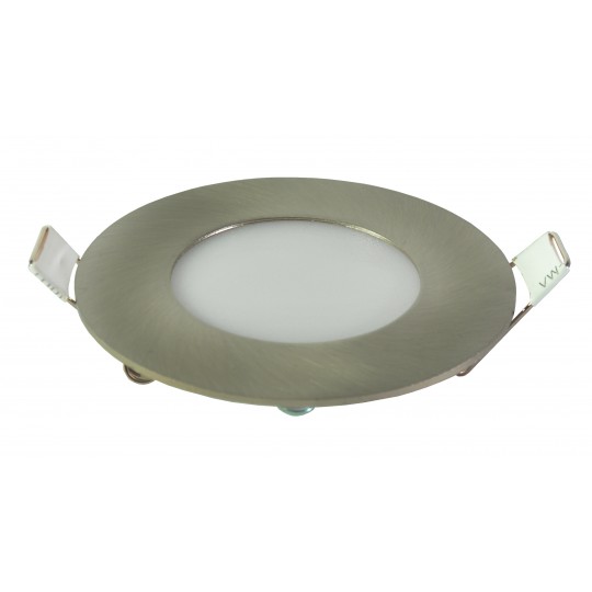 Panel LED M3UO-SN srebrni ugradni okrugli 3W 6500K — slika 3