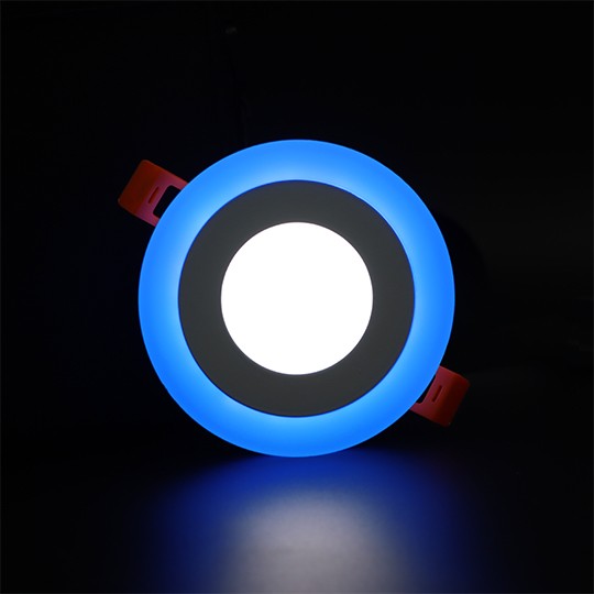Panel LED ugradni okrugli M3UO-D 3+3W 6500K+plava — slika 3