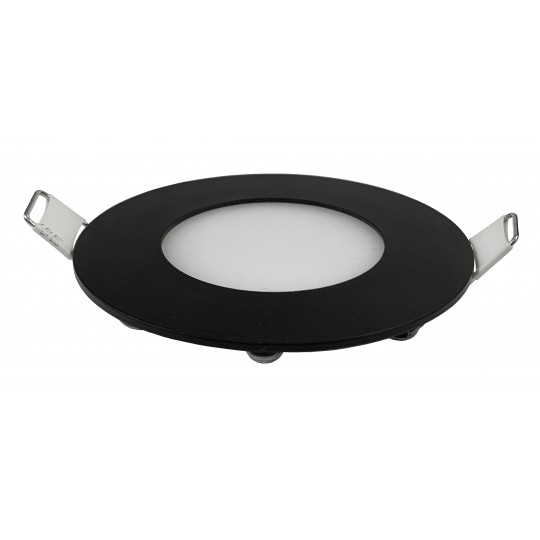 Panel LED M3UO-BK crni ugradni okrugli 3W 6500K — slika 2