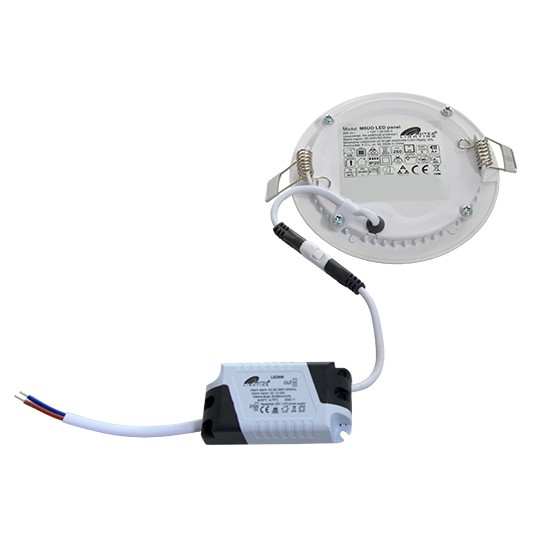 Panel LED ugradni okrugli 6W 3000K — slika 3