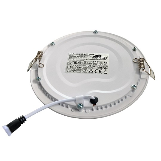 Panel LED ugradni okrugli 12W 3000K 920lm — slika 2