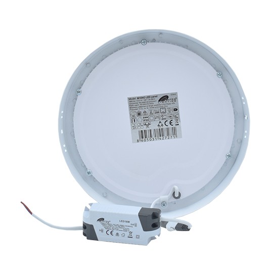 Panel LED nadgradni okrugli 18W 3000K — slika 2