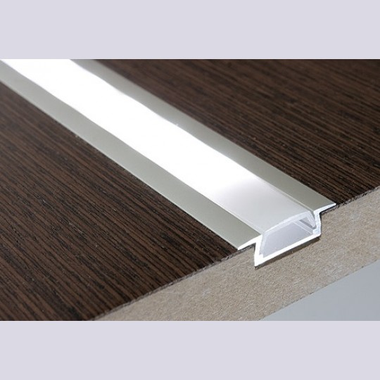 Aluminijumski profil za LED trake M508 ugradni 2000x17.4x7mm set sa difuzerom — slika 1