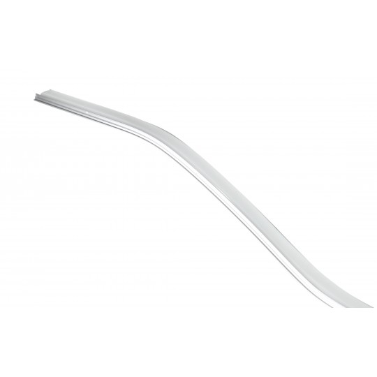Aluminijski profil za LED trake savitljivi nadgradni sivi M640 18x6x2000mm  — slika 1