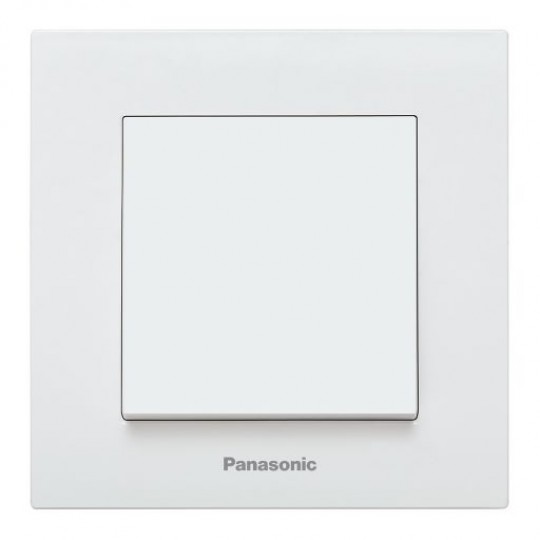 Prekidač Panasonic obični  bijeli vijčani 10A 250V WKTC0001-2WH EU4 Karre Plus — slika 1