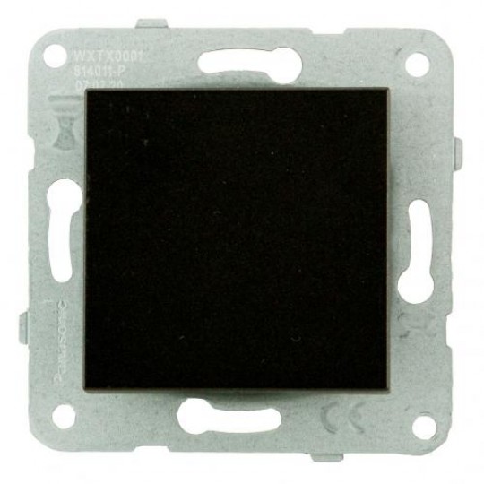 Prekidač Panasonic obični crni vijčani 10A 250V WKTT0001-2BL EU4 Karre Plus — slika 1