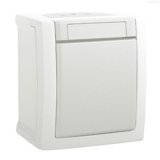 Prekidač Panasonic obični OG bijeli 10A 250V IP54 WPTC4001-2WH EU2 PACIFIC — slika 1