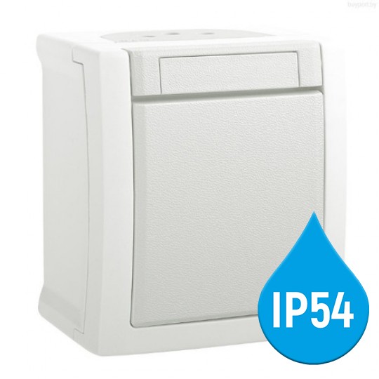 Prekidač Panasonic obični OG bijeli 10A 250V IP54 WPTC4001-2WH EU2 PACIFIC — slika 2