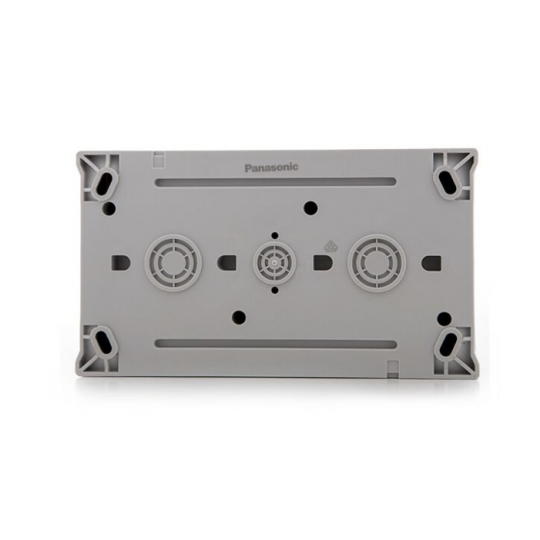 Utičnica Panasonic šuho horizontalna dupla  II OG siva 16A 250V IP54 WPTC4800-2GR EU2 PACIFIC — slika 3