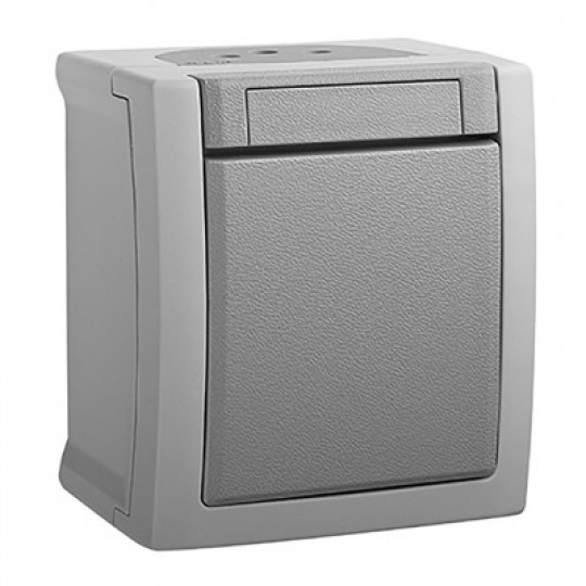Prekidač obični OG sivi 10A 250V IP54 WPTC4001-2GR EU2 PACIFIC Panasonic — slika 1