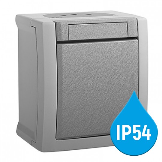 Prekidač obični OG sivi 10A 250V IP54 WPTC4001-2GR EU2 PACIFIC Panasonic — slika 2